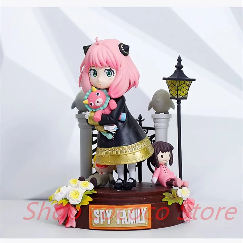 

SPY×FAMILY Anime Figure Kawaii GK Anya Forger Action Figure Send Two Replacement Faces Collectible Model Doll Toys Gifts