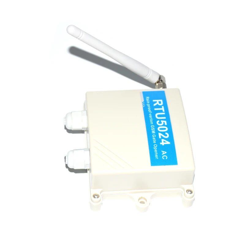 Waterproof 220V power RTU5024 GSM 2G Gate Opener Relay Switch Remote Access Control Wireless Sliding door Opener App support