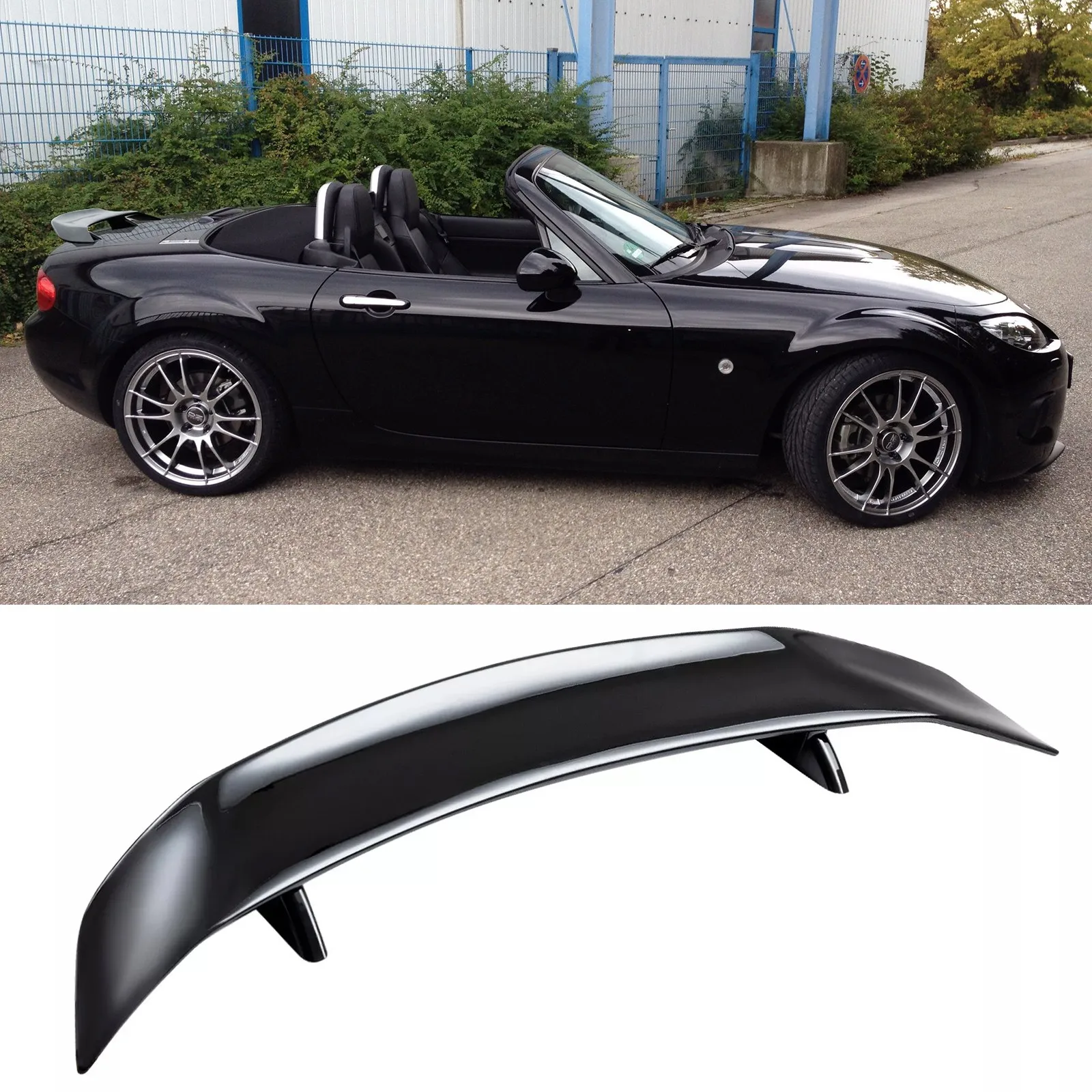 

For Mazda MX-5 Miata Gloss Black 46" Car Rear Trunk Spoiler Lip Wing Racing GT