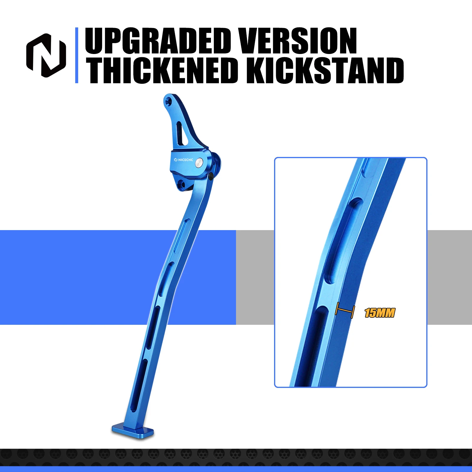 NICECNC For YAMAHA YZ250 2005-2025 YZ125 2005-2022 2021 2020 2019 2018 2017 Side Stand Kickstand Aluminum Motorcycle Accessories - Image 6
