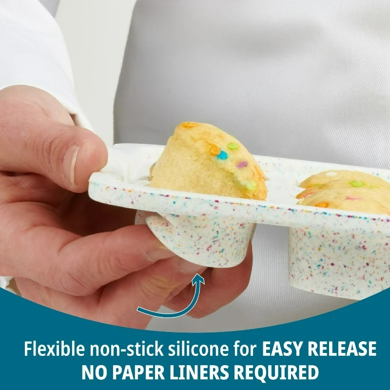 Mini Muffin Pan – Structured Bakeware for Mini Muffins, Mini Cupcakes, Mini Egg Bites, Mini Bites, Choco Bombs