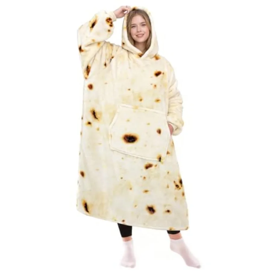 

Wearable Blanket Hoodie for Women Men, Cozy Hoodie Blankets Sweatshirt Birthday Gifts for Women Mom Wife, Warm Fleece Hooded Bl