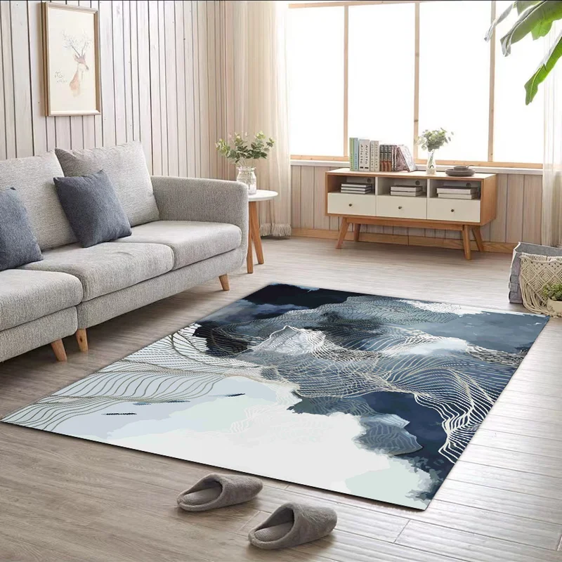 VIKAMA Crystal Velvet Carpet Bedroom Full Of Coffee Table Living Room Christmas Atmosphere Festive Home Decor