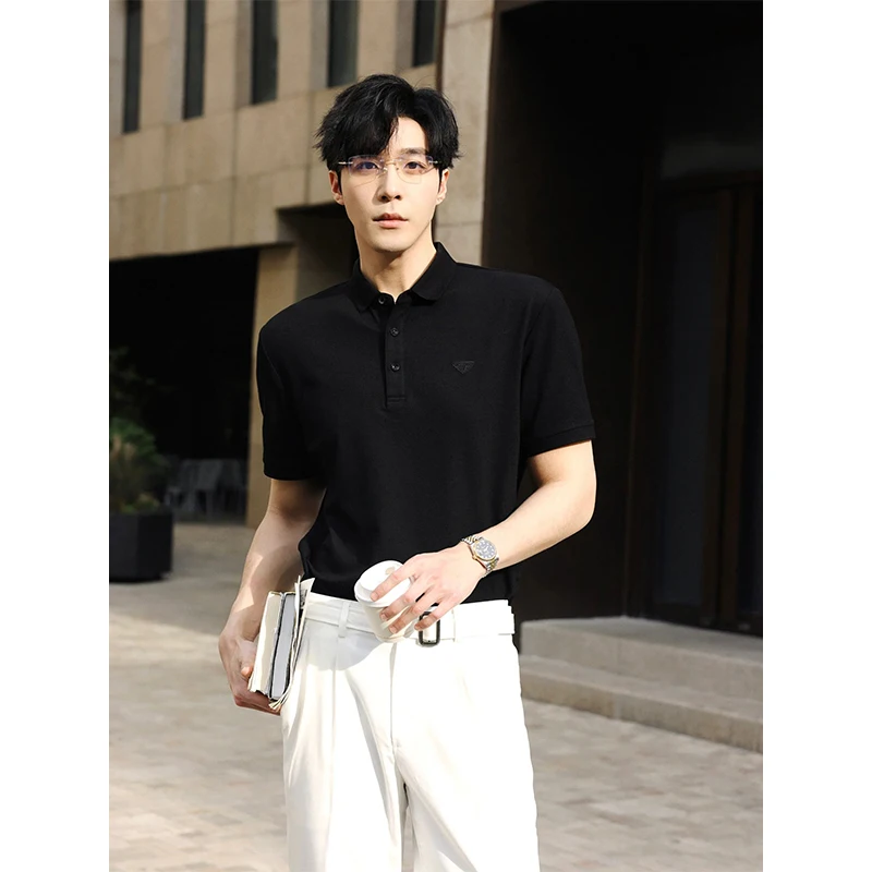 

Bla ort Sve irt Men Summer Lightweight Mature Sle 280g Heavyweight T-irt American Trendy Brand Haome Fiv...