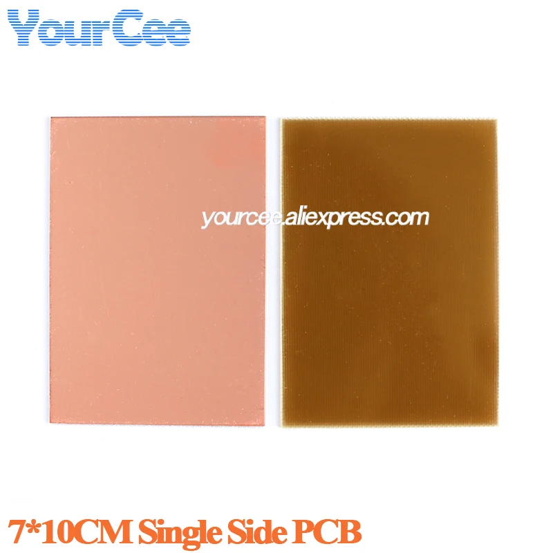 2pcs/1pc 7*10CM Single Side Circuit Board 7X10CM 70*100MM Copper Clad Plate Laminate Universal PCB Circuit Board Glass Fiber