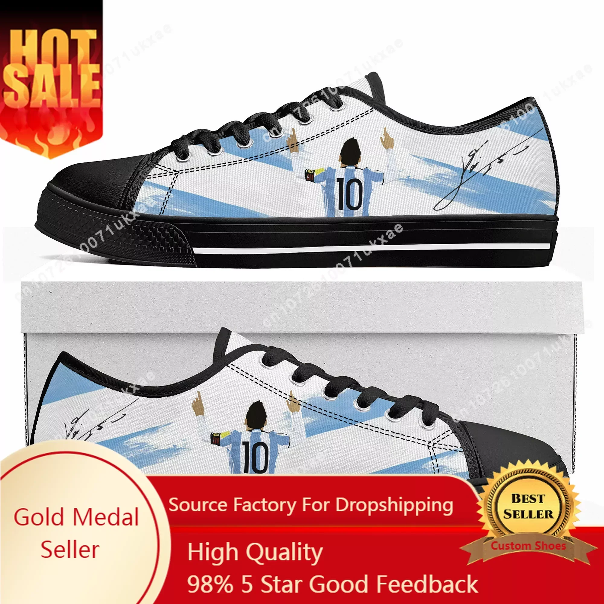 Internacional Soccer Football Miami No 10 Argentina Low Top Sneakers Mens Womens Teenager Canvas Sneaker Casual Custom Shoes