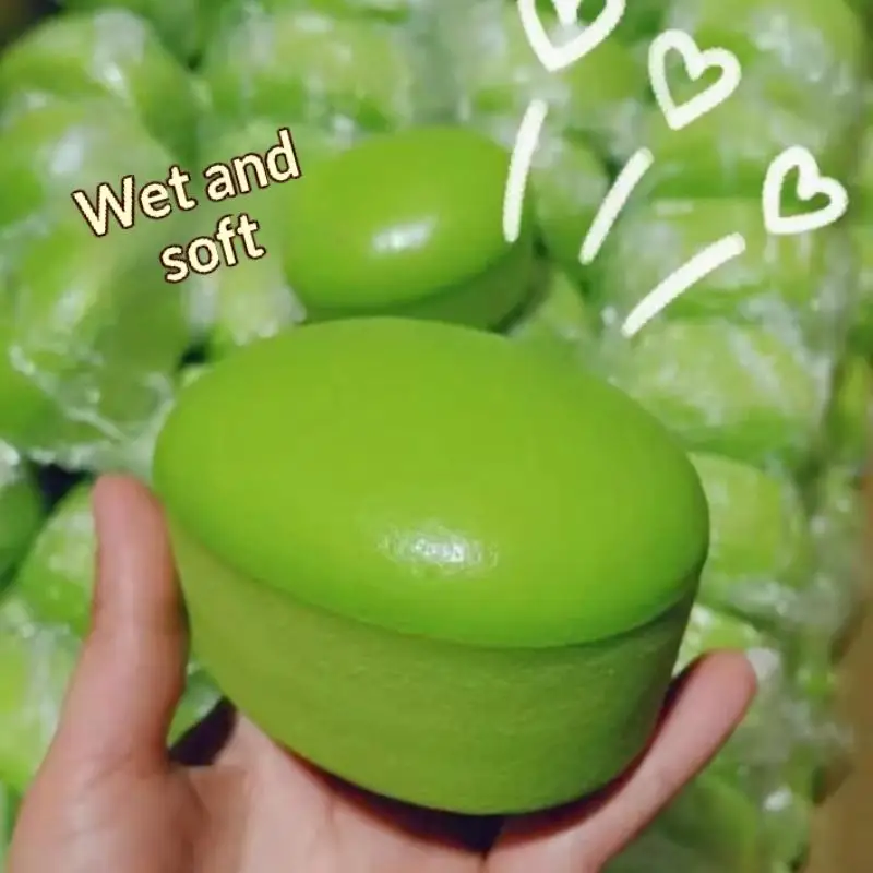 [J]  Matcha Bread Squeeze Slow Rising Sticky Stress Relief Toy Soft Food Creative Simulation Bread Anti-anxiety Toy For Adult