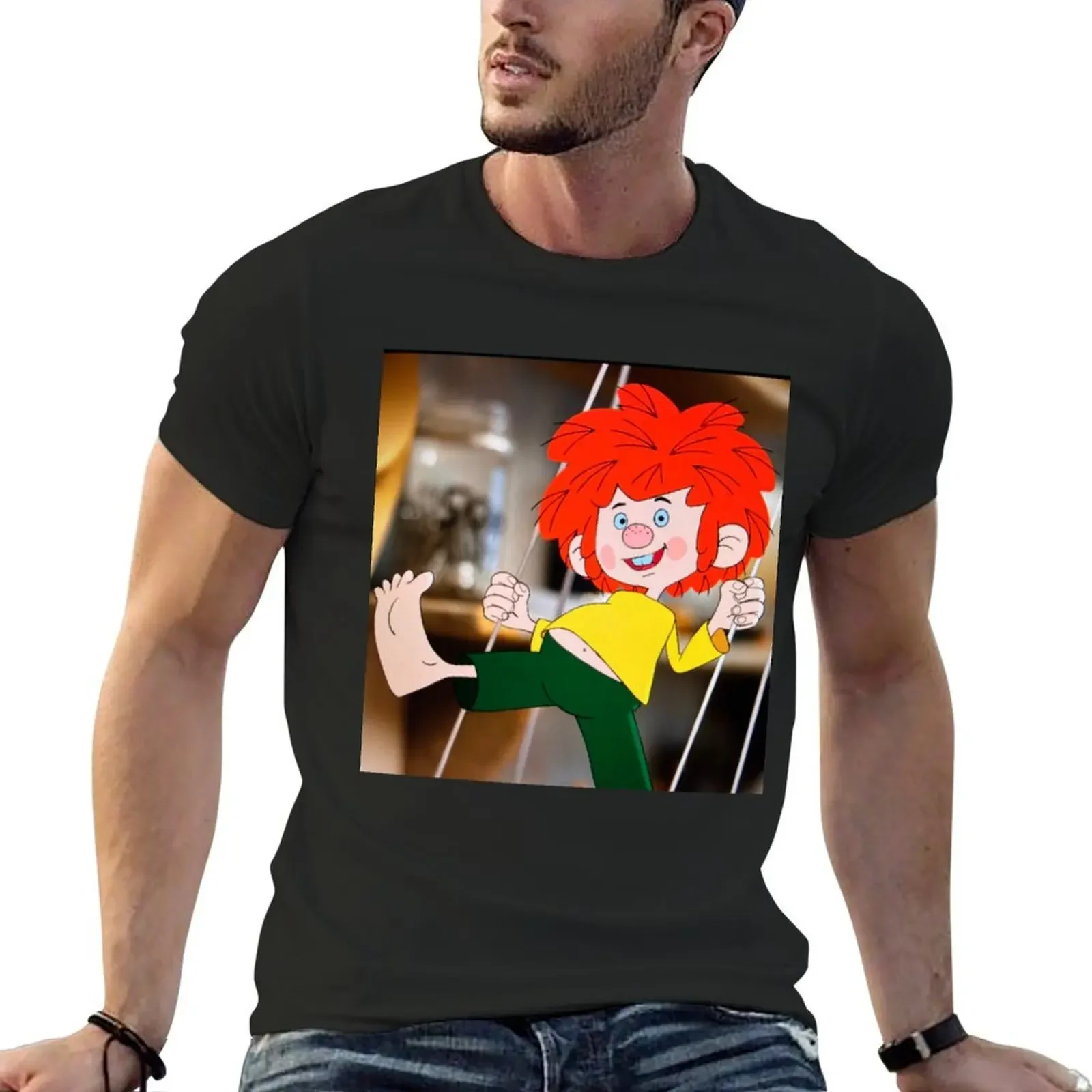 Pumucki wants to make himself noticed (is an invisible goblin for everyone with red hair) Stock photo from Fern... T-Shirt