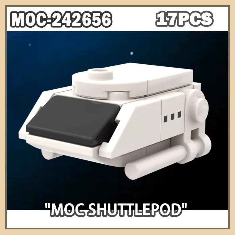 

MOC-242656 Space War Set Building Blocks Microscale Star Trek Creative Starfighter Accessories Shuttlecraft Space Fighter 17PCS