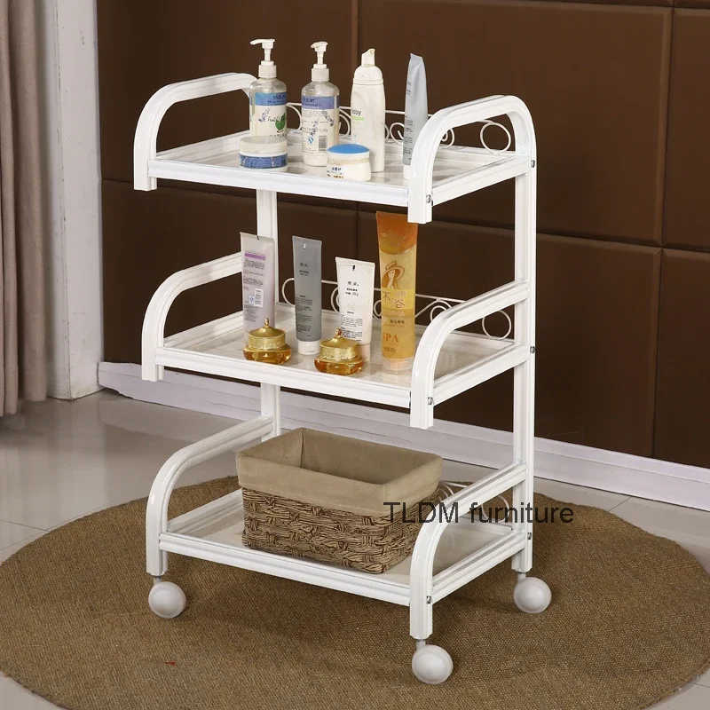 

Beauty Rolling Cart Bedroom Bedside Salon Trolley Barbershop Kitchen Salon Trolley Carrello Attrezzi Beauty Furniture HYST