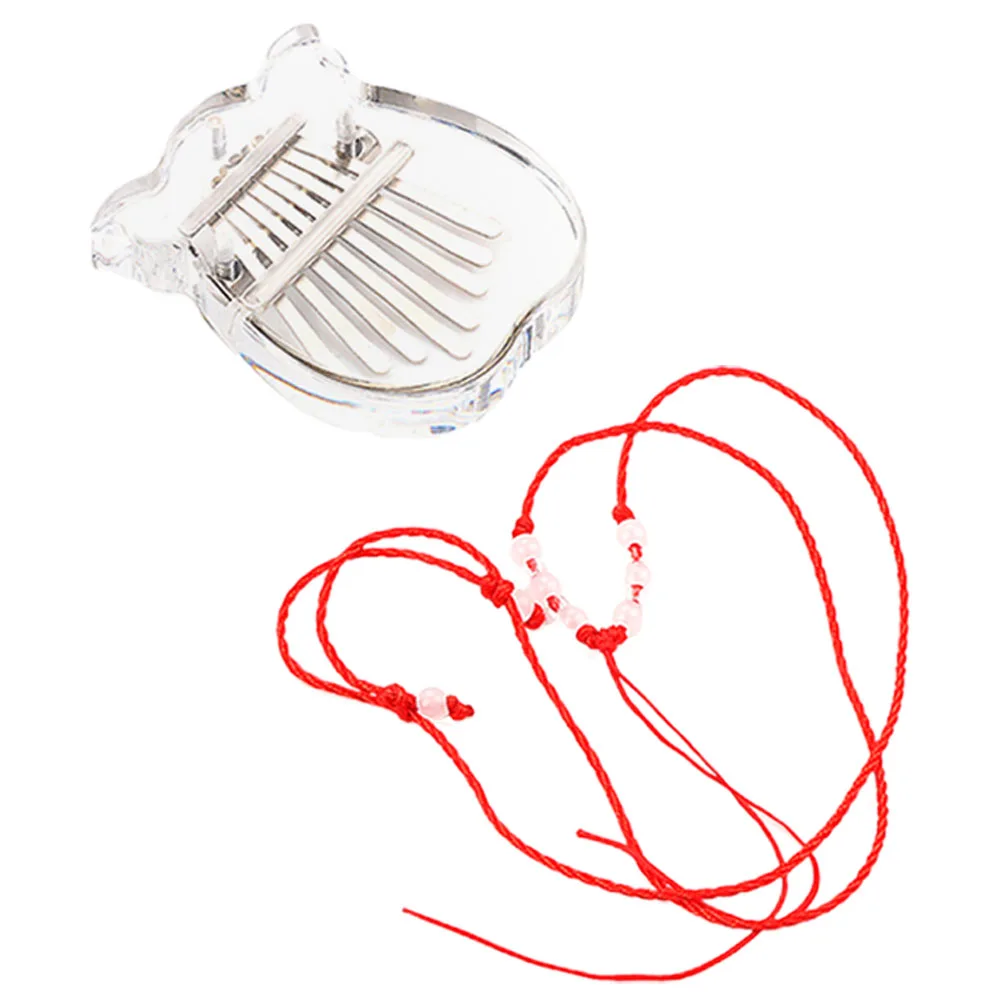 

Musical Instruments Acrylic Kalynba Kalimba for Handheld Thumb Piano Mini Transparent Child