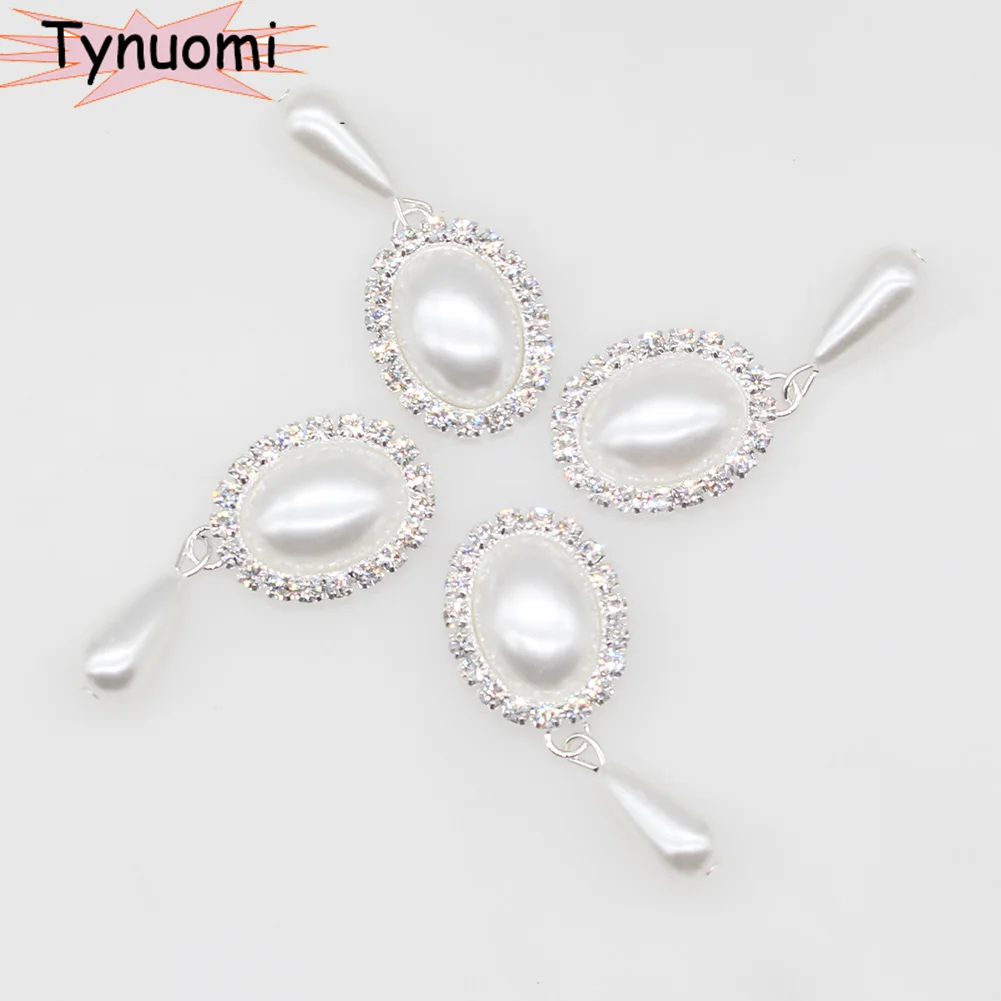 Direct Sales 10PCS / LOT46 * 20MM Rhinestone Pearl Button Craft DIY Wedding Gift Box Decorative Accessories Promotional Price