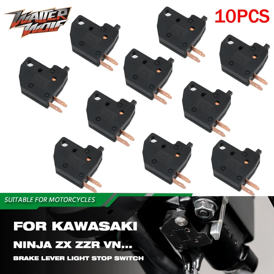 Front Brake Lever Light Stop Switch Press Button For Kawasaki 300