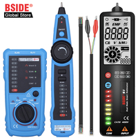 BSIDE FWT11 High Quality RJ11 RJ45 Cat5 Cat6 Telephone Wire Tracker Tracer Toner Ethernet LAN Network Cable Tester Line Finder