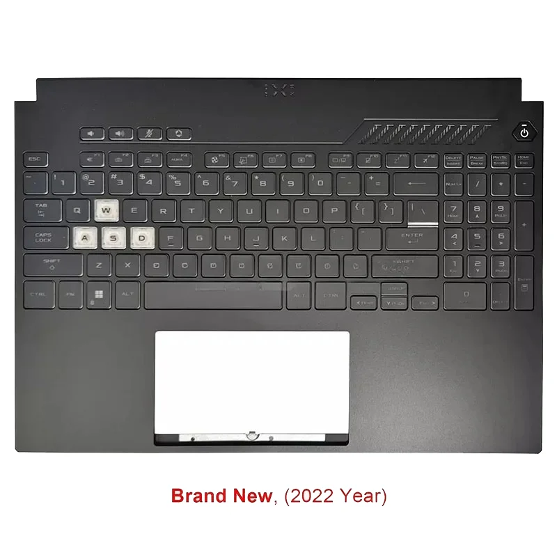 2022 Year Palmrest with Backlit Keyboard &Red Rubber Version Bottom Case For ASUS TUF Gaming A15 F15 FA507 FA507R FX507Z FX517