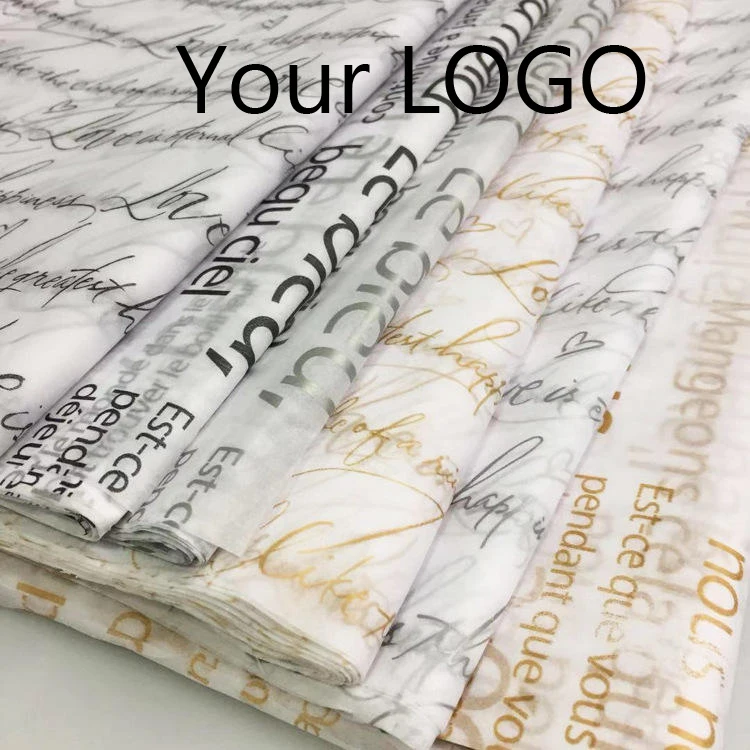 

Custom printing logo gift wrapping paper clothing tissue paper