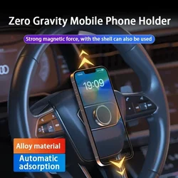 Magnetic Car Phone Holder Steering Wheel Mount Zero Gravity Mobile Cell GPS Magnet Suction Support Car Bracket Stand for Phones