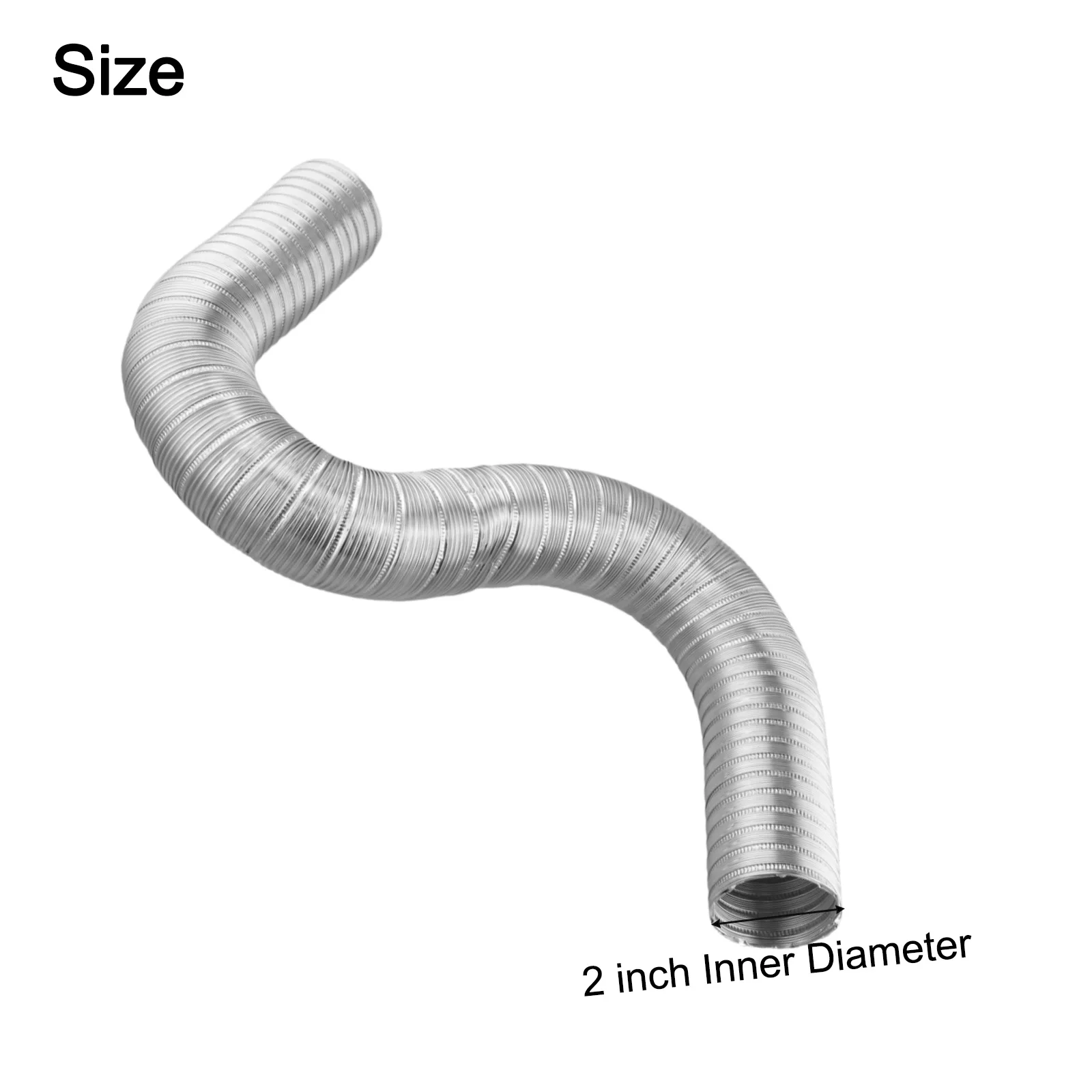 Flexible Air Intake Fresh Air Intake Kit Outdoor Fresh Air Intake Up To 60 Inches Pellet Stove Corrosion-Resistant Material