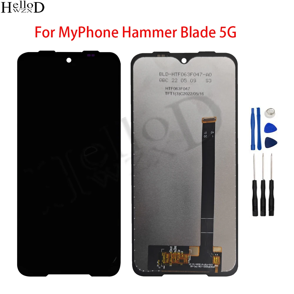 

ЖК-дисплей 6,3 дюйма для MyPhone Hammer Blade 5G, ЖК-дисплей, сенсорный экран, цифровой преобразователь, замена в сборе