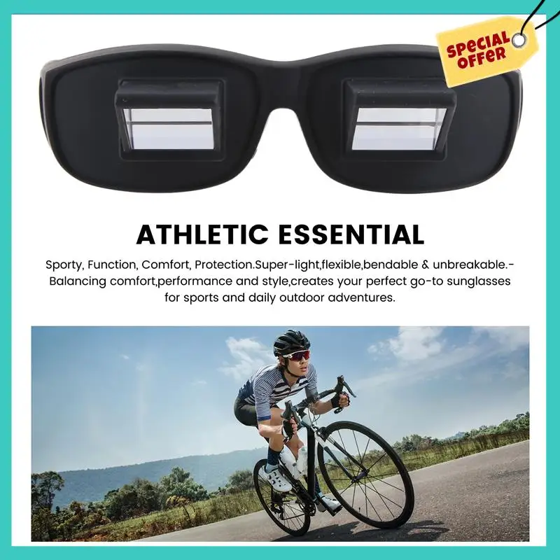 -ABHW HD Lazy Glasses Mountaineering Glasses Mountain Equipment Camping Glasses Lazy Horizontal Mirror Lazy Reading Books Readin