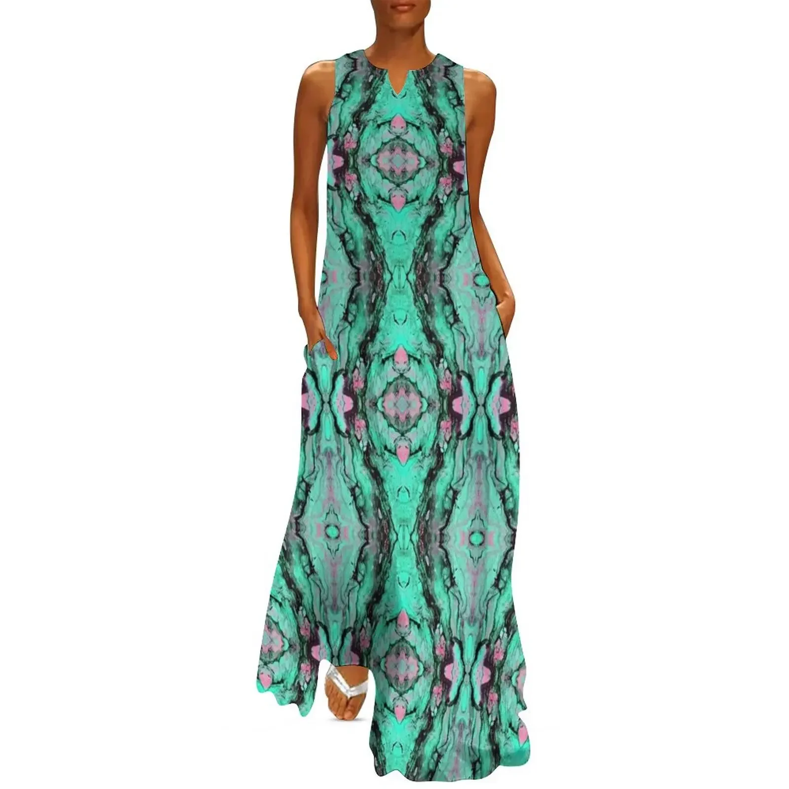 

TBP Marble Pattern One Long Dress summer dress woman 2025 dresses for womens dress for women