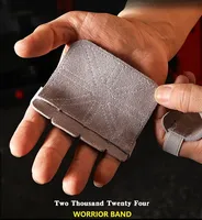 Cowhide Leather Four-fingers Fitness Gloves with Wrist Support Non-Slip Wear resistant Palm Protect Workout Hand Support