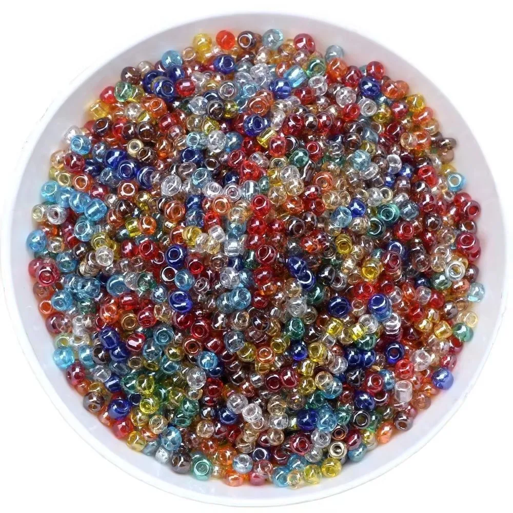 25 جرام/وحدة 2 مللي متر سحر التشيكية شفافة بريق الزجاج البذور الخرز سوار ذاتي الصنع قلادة لصنع المجوهرات النتائج اكسسوارات #3