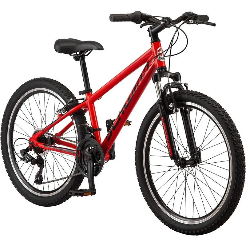 

Schwinn High Timber Youth Mountain Bike for Men and Women, Aluminum and Steel Frame Options, 21 Speeds Options, 24 Inch Wheels