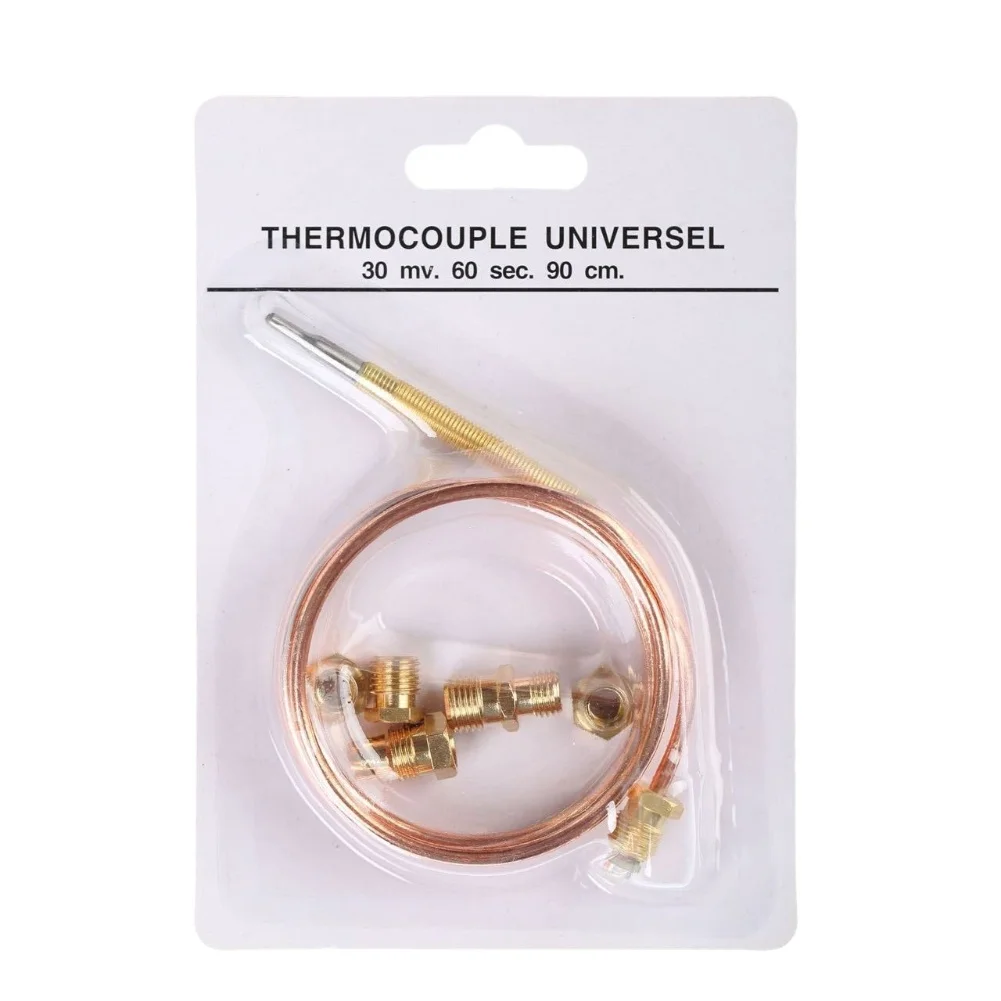 Home Heating Gas Thermocouple 120cm Efficient Heating Equipment Fast Temperature Sensing High Sensitivity Probe