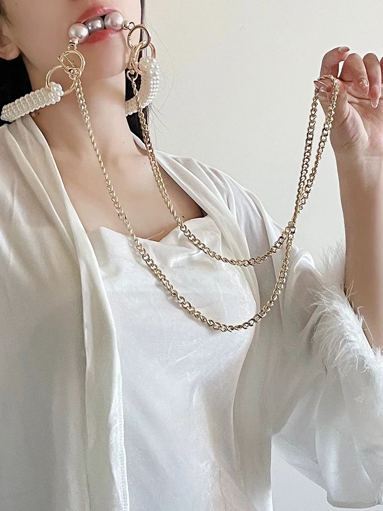 Vintage Pearl PU Leather Choke - Pearl Choker Necklace Vintage 评论和价格