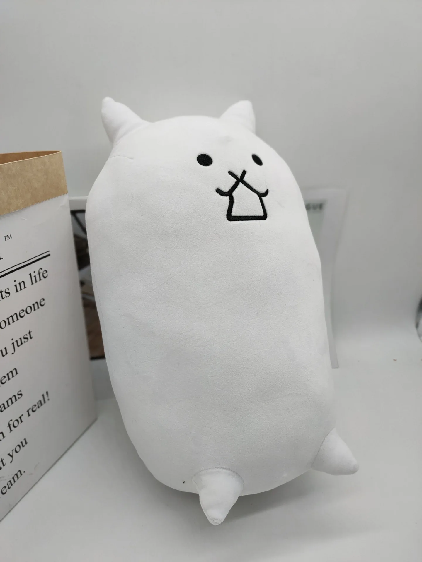 배틀 고양이 봉제 인형, 네코 인형, 부드러운 동물, 귀여운 만화, 어린이 생일 선물, 집 장식, 39cm