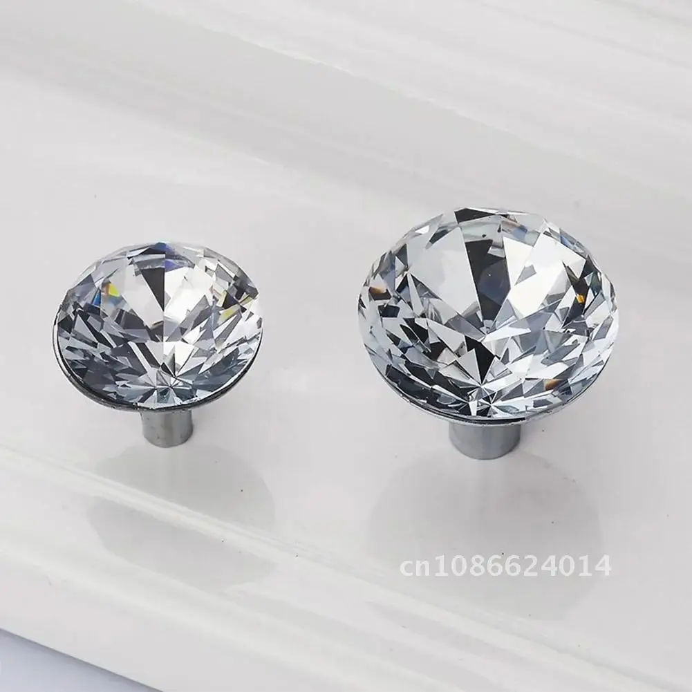 Luxurious New Crystal Diamond Cabinet Handles Wardrobe Shoebox Handles Closet Door Drawer Pulls Knobs Furniture Pullers