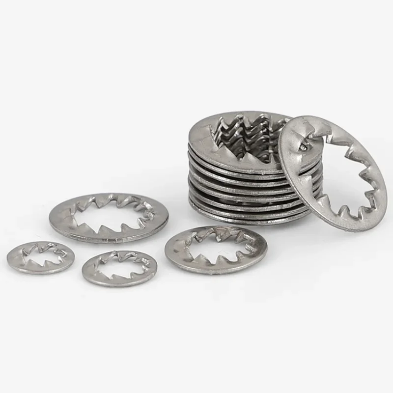 M3 m4 m5 m6 m8 m10 m12 m14 m16 a2-70 304 Edelstahl-Innen dichtung mit gezahnter Sicherungs scheibe