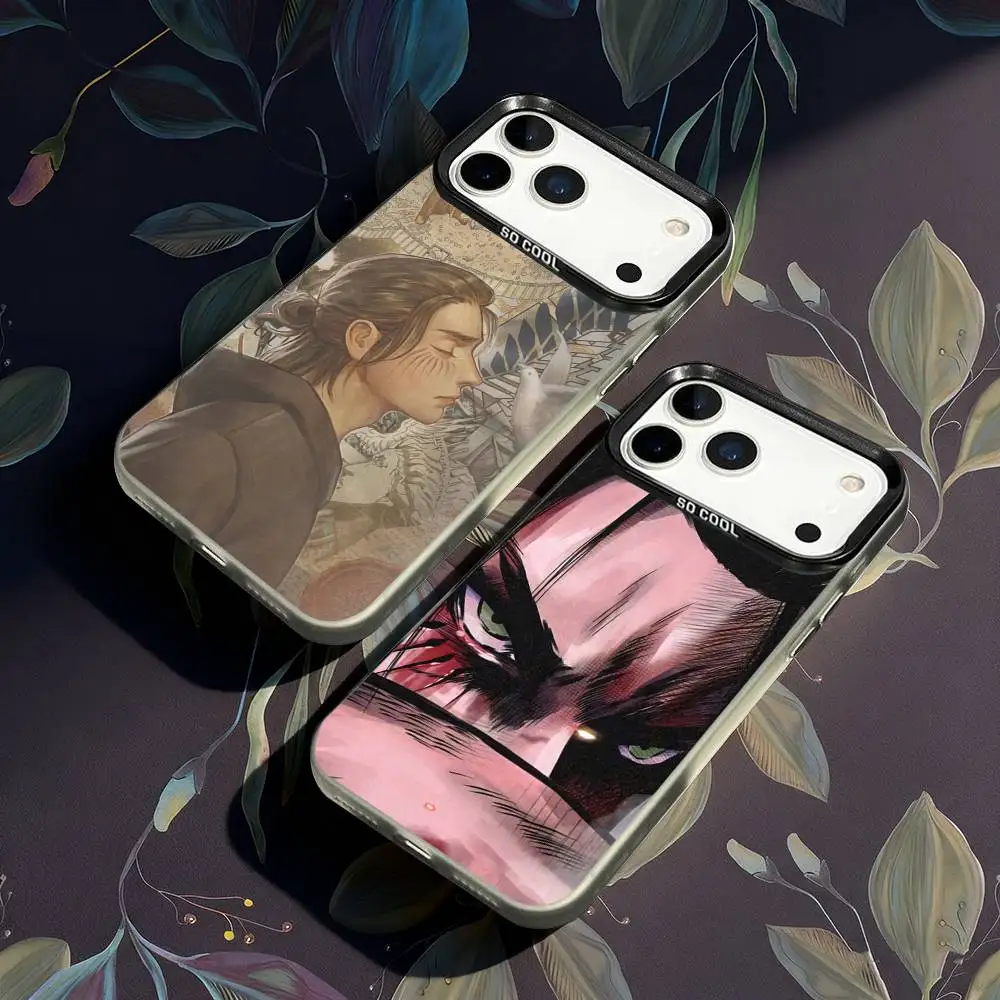 

Attack On Titan Eren Yeager Phone Case For iPhone 17,16,15,14,13,12,X,8,Pro,Max,Plus,E,SE4,Air,Mini IMD Matte Black