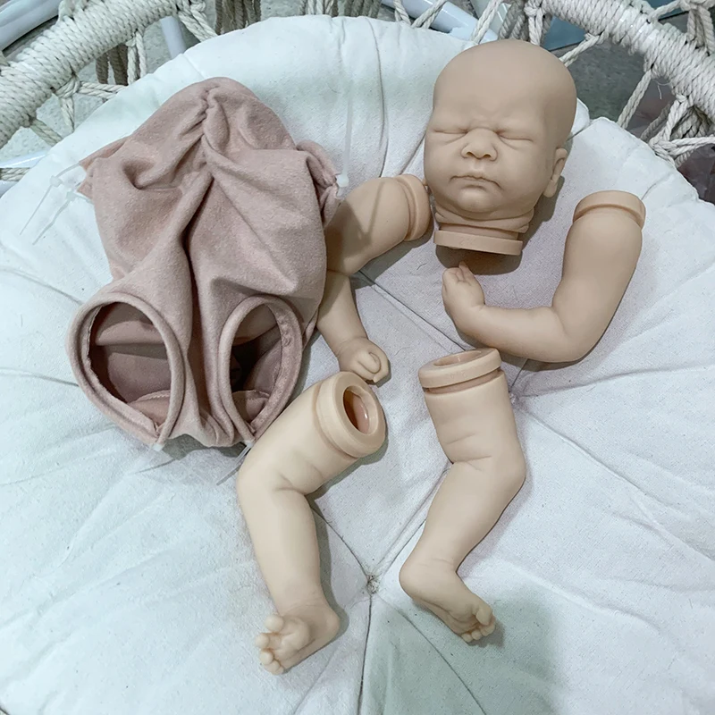 17inch Reborn Doll Kit Sleeping Baby Kovu Soft Touch DIY Unifinished Unpainted Blank Doll Parts