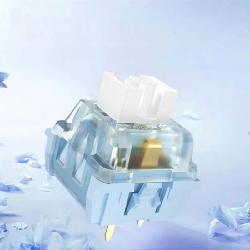 Przełącznik Kailh Box Longhua Kratom Kremowa niebieska gra Wysokiej rozdzielczości MX Pyłoszczelna prowadnica Rdzeń Niestandardowy przełącznik klawiatury mechanicznej