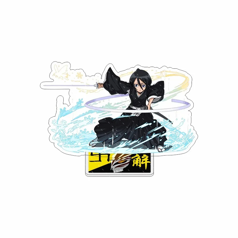BLEACH Anime HD Figures Kurosaki Ichigo Inoue Orihime Ishida Uryuu Acrylic Keychain Standing Model Toys Desk Decor Collect Gifts