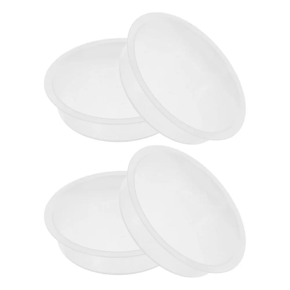 

4 Pcs Outdoor Bird Feeder Feeding Station Bath Trays Bathing Plastic Feeders Bowls for Outdoors