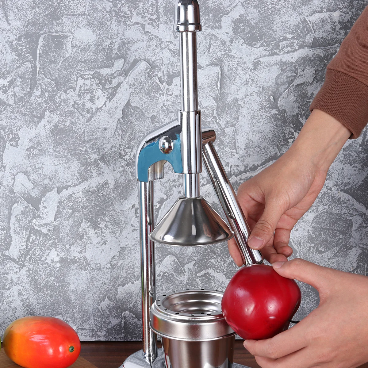 

Stainless Steel Manual Citrus Juicer Press Extractor No Electricity Easy Clean Squeezer For Oranges Lemons Pomegranates