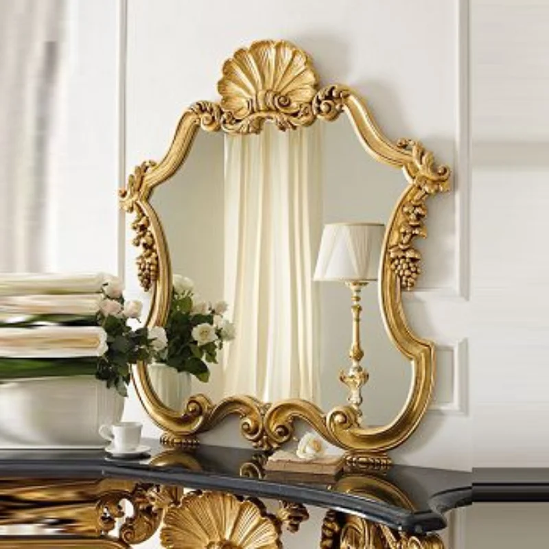 Villa dressing mirror, decorative mirror, villa foyer entrance mirror