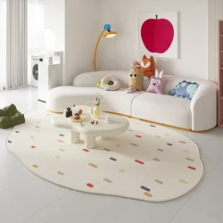Living Room Carpet Special-shaped Color Plaid Coffee Table Bedroom Bedside Cushion Cloakroom Leisure Area Plush Rug Alfombra 양탄자