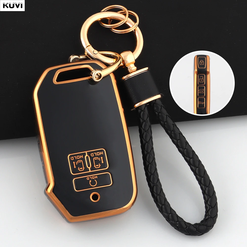Funda de TPU para llave inteligente remota de coche, accesorios para Kia Carnival 2021 2022 Sedona Carnival KA4 EX SX LX Fiesta 2023