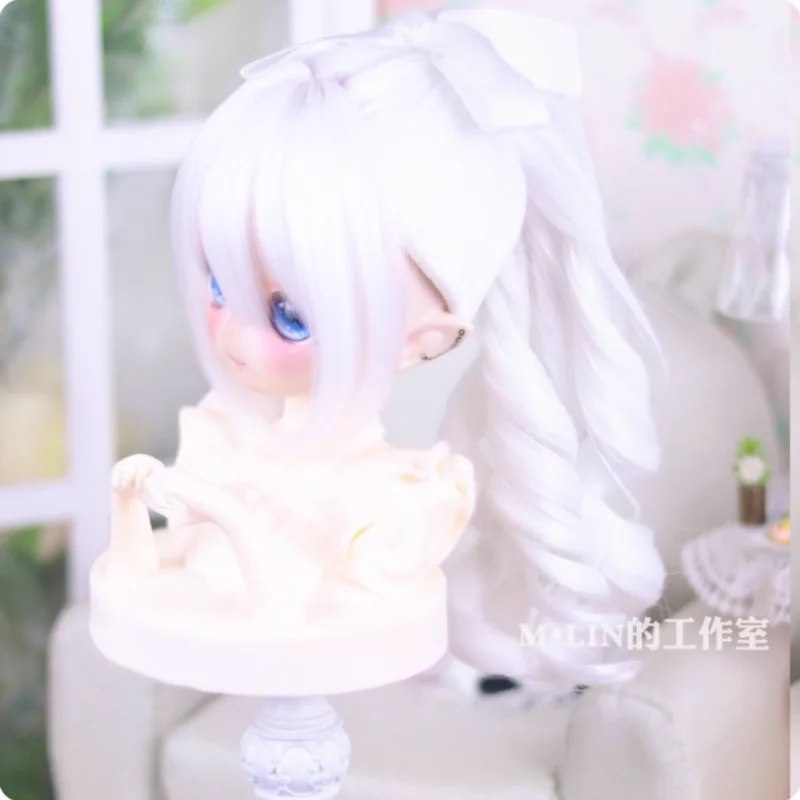 BJD Doll Wigs Long Hair For 1/3 1/4 Doll DD MDD Wigs Ponytail Hair Accessories(No Doll)