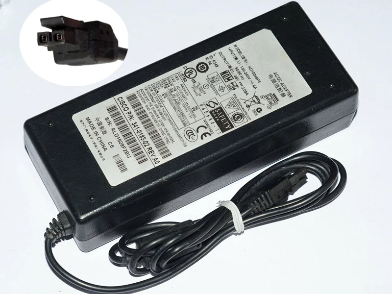 Used Original AC/DC Adapter AD10048P3 48V 2.08A Charger for Cisco ASA5505 PSU 341-0183 ASA5505-PWR-AC Power Supply