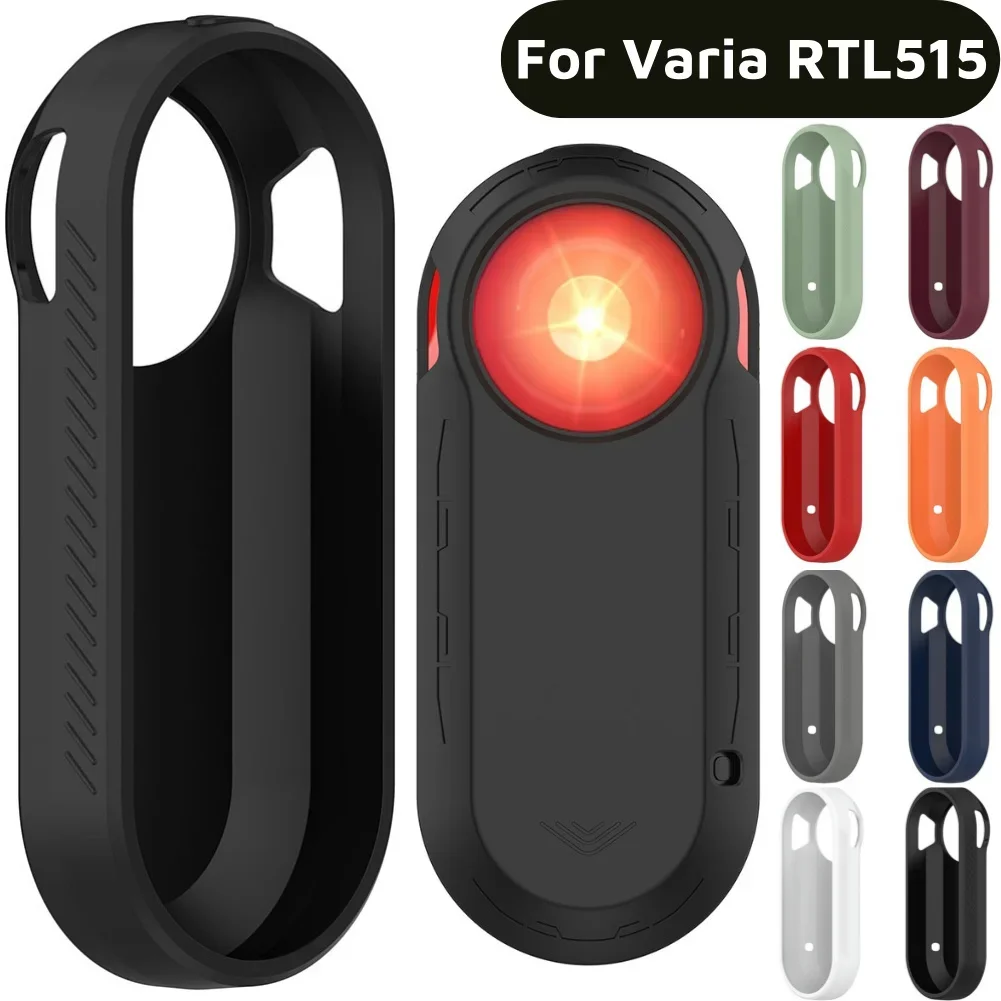 Silicone Tail Light Protect Case Washable Light Protect Sleeve Anti-Lost Impact-resistant Dustproof for Garmin Varia RTL515