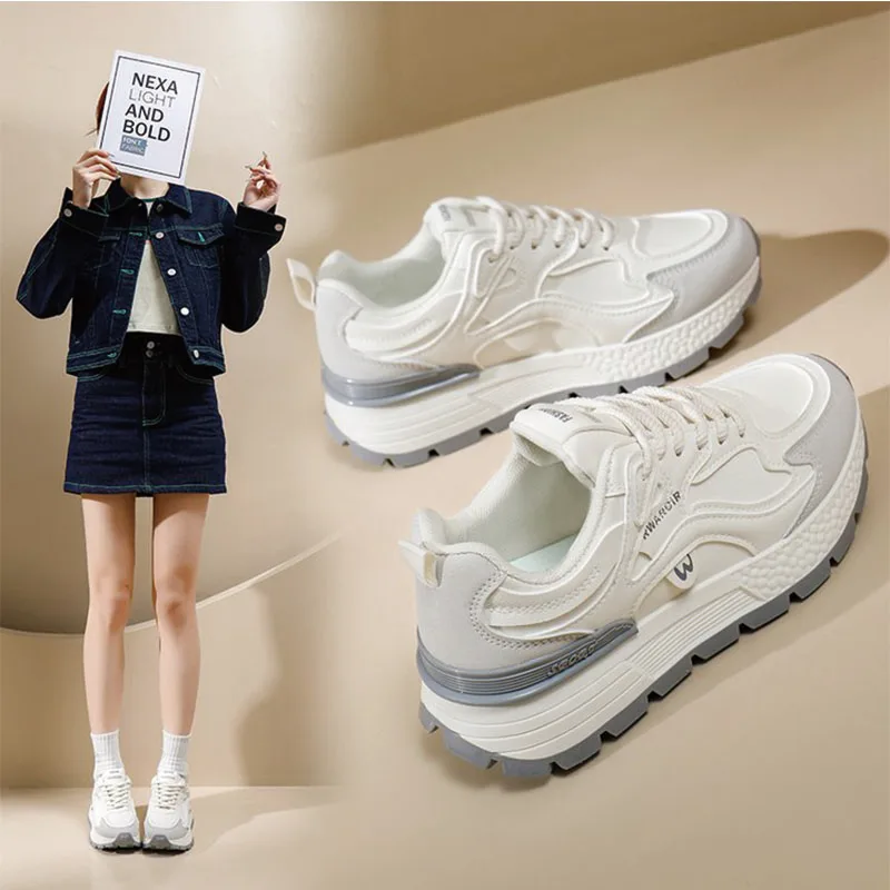 The New Retro Women Shoes Spring Platform Shoes Casual Sneakers Versatile Fashion Designer Shoes High Quality  Women Sneakers