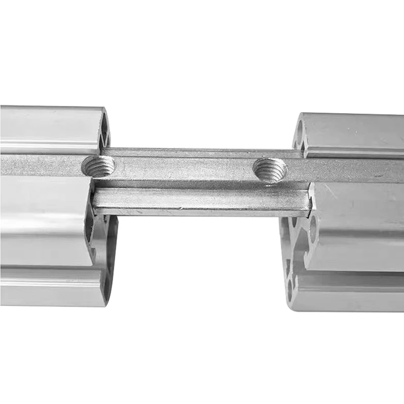 8 pz 2020 180 Gradi Profilo di Estrusione di Alluminio Giunto Dritto All'interno del Connettore Profilo di Alluminio Raccordi Striscia Con M5