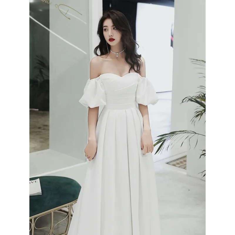 

Новинка 2023 года, женское летнее банкетное платье знаменитостей на одно плечо, длинное вечернее платье, модное, которое можно носить платье на день рождения, обычно