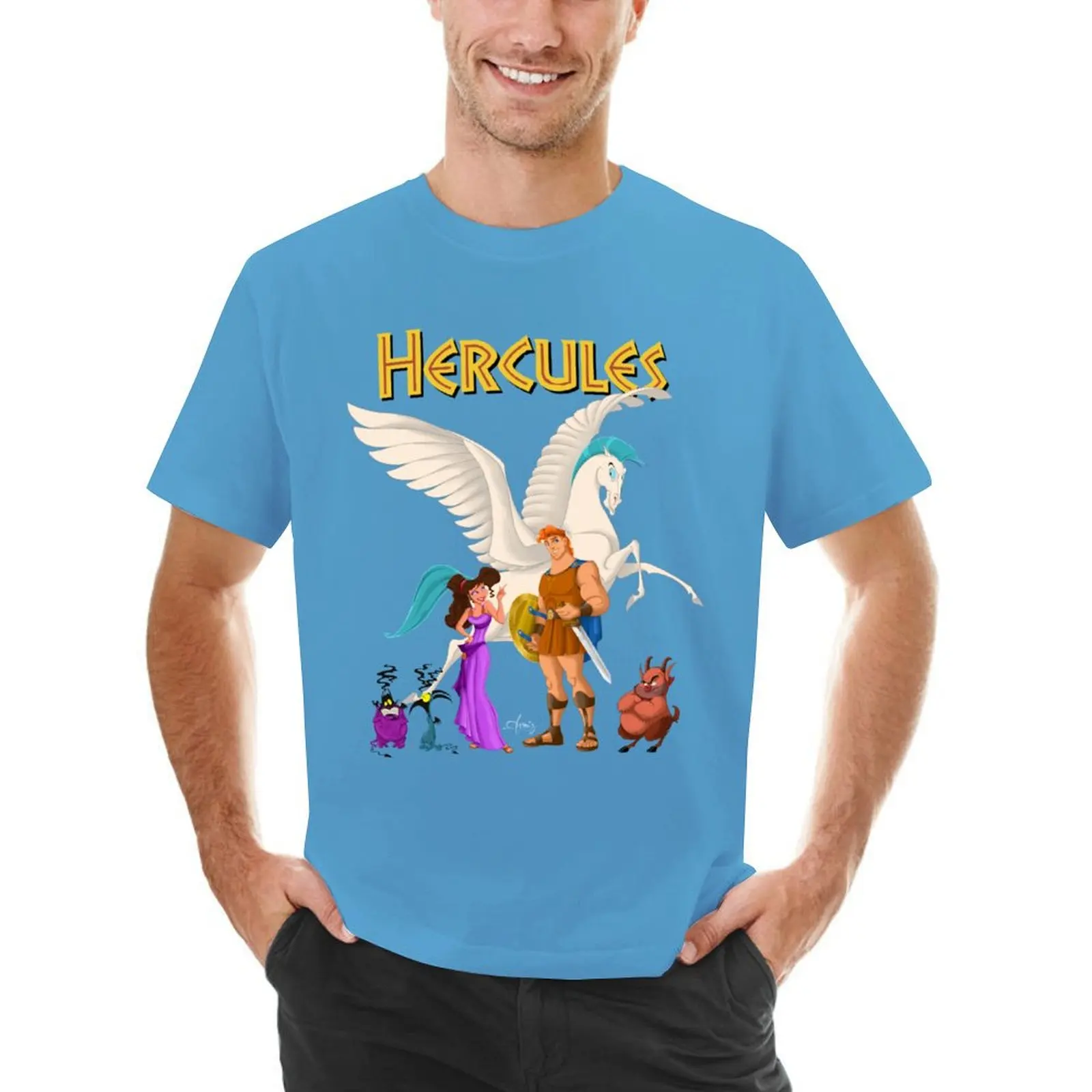 Hercules T-shirt animal prinfor boys tees oversizeds plus size