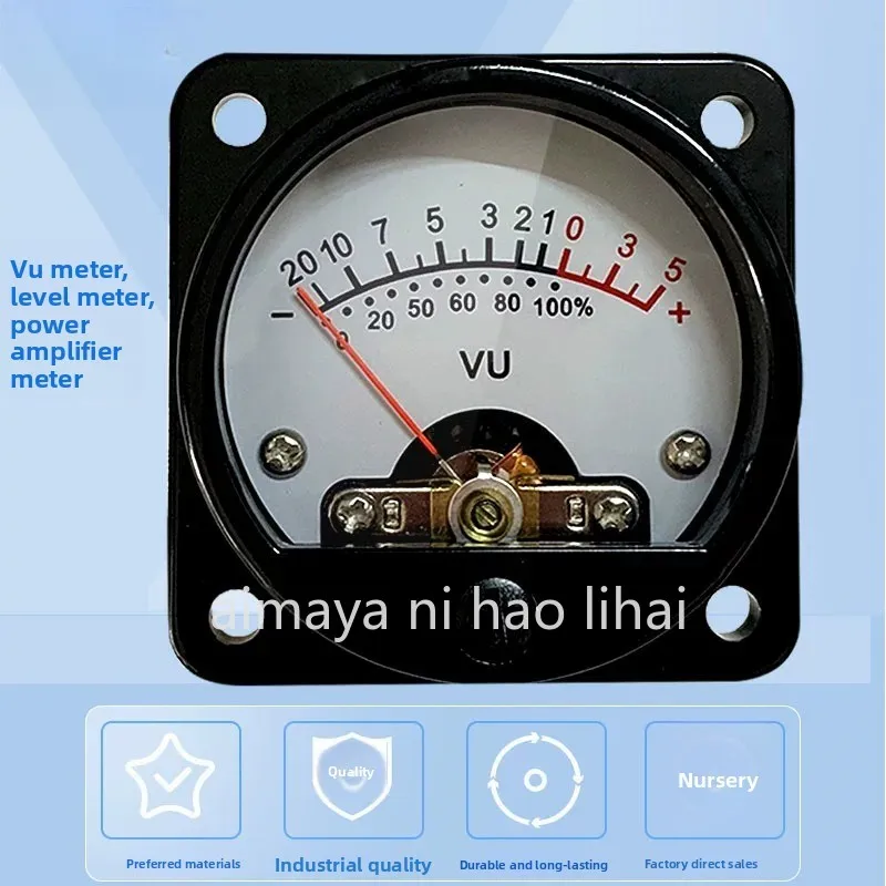VU Level Meter Audio Strap Backlight Volume Meter Vacuum Tube Bile Sound Pressure Meter DB Power Amplifier Strap Driver Board